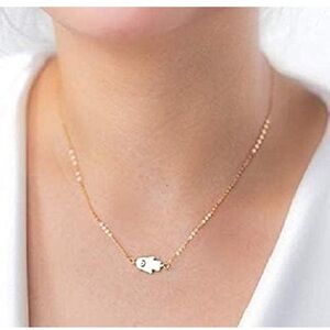 Gold Hand Pendant Necklace